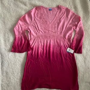 NWT Pink Beach coverup Dress